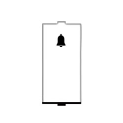 Rolta Flatron 6A 1M Bell Push Glossy White Switch