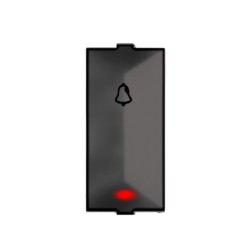 Rolta Roltaplus 6A 1M Bell Push Space Grey Switch with Indicator