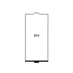 Rolta Flatron 20A 1way 1M Glossy White Switch