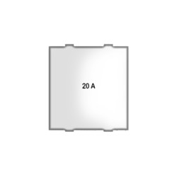 Rolta Roltaplus 20A 1way 2M Glossy White Dura Switch