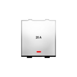 Rolta Matrix 20A 1way 2M Glossy White Dura Switch with Indicator