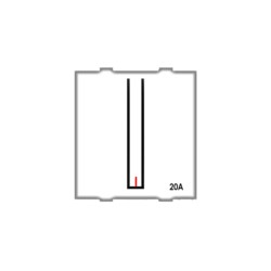 Rolta Tiktok 20A 1way 2M Glossy White Dura Switch with Indicator