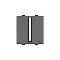 Rolta Tiktok 20A 1way 2M Space Grey Dura Switch with Indicator