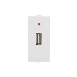 Rolta USB Charger Socket 2A Glossy White