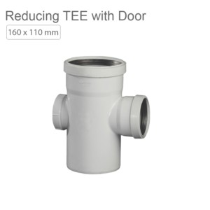 Supreme SWR Fitting Reducing Tee with Door 160x110mm RxRxSpg