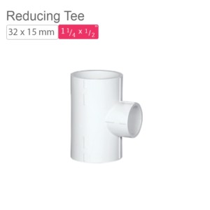 Supreme AquaGold uPVC Reducing Tee 32x15mm SCH 80 Off White