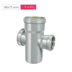 Finolex SWR Ring Reducing Tee Door 90x75mm 3x2.5inch