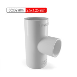 Finolex ASTM Reducing Tee 65x32mm 2.5x1.25inch