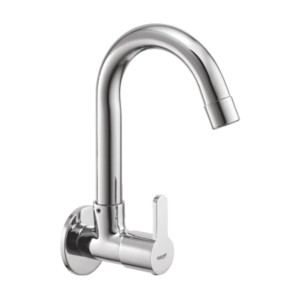 Eauset Rio Sink Cock with swinging spout wall mounted with Wall Flange