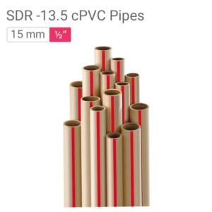 Star CPVC SDR 13.5 CPVC Pipes 15 mm .50inch