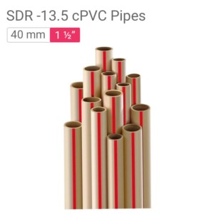 Star CPVC SDR 13.5 CPVC Pipes 40 mm 1.50inch
