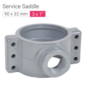 Star PVC Service Saddle 90x32mm 3x1inch