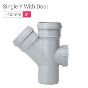 Star SWR Drainage Single Y With Door 140mm 5inch