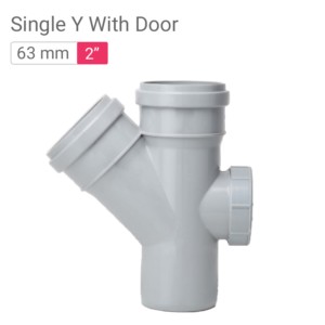 Star SWR Drainage Single Y With Door 63mm 2inch