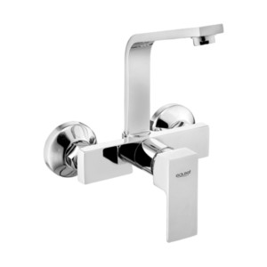 Eauset Brenta Pro Single lever sink mixer wall mounted with swinging spout extended on upper side with Wall Flange