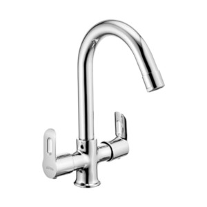 Eauset Ashley Sink Mixer With Swinging Spout Table Mounted With 450mm Braided