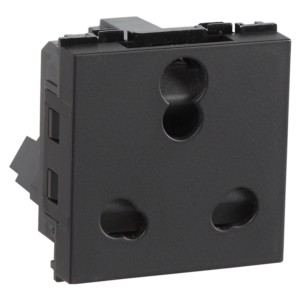 Havells Fabio Carbon 6 A 3 pin socket