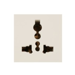 Larsen & Toubro Oris Universal pin socket, Shuttered