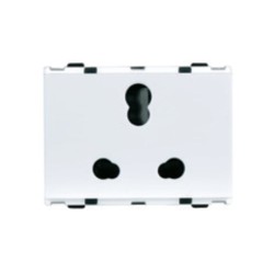 Larsen & Toubro Englaze Power Sockets 10 A/25 A 3 Pin Combi Socket 3M Snow White