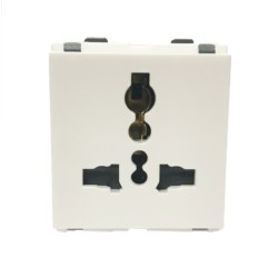 Larsen & Toubro Englaze Power Sockets 13 A Universal Socket 2M Snow White