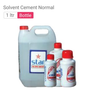 Star PVC Solvent Cement Normal 1 Ltr Bottle