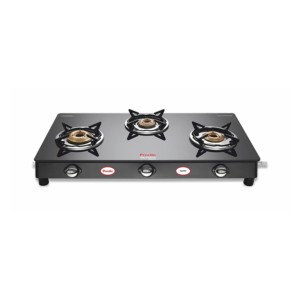 Preethi Sparkle 3B Glass Top Gas Stove