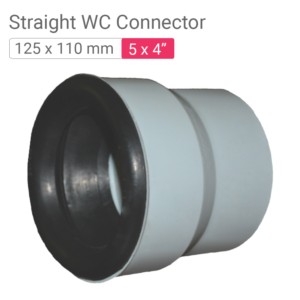 Star SWR Drainage Straight WC Connector 125x110mm