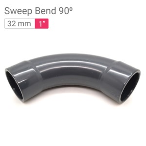 Star PVC Sweep Bend 90° 32mm 1inch