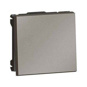 Legrand Arteor Switch Square 10A SP 2 way with indicator & label holder 2 module 250V AC Magnesium Square