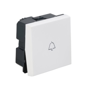 Legrand Arteor Bell Push 6A SP 1 way 2 module 250V AC White Square