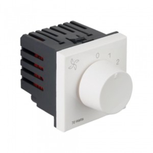 Legrand Arteor Fan step regulator 2 module for energy saving Fan White Square