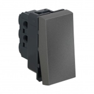 Legrand Arteor Switch Magnesium Square 6A SP 1 way 1 module 250V AC