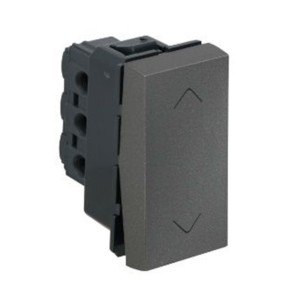 Legrand Arteor Switch Magnesium Square 6A SP 2 way 1 module 250V AC