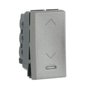 Legrand Arteor Switch Magnesium Square 6A SP 2 way with indicator 1 module