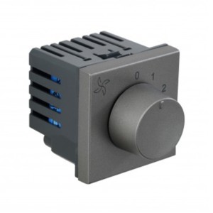 Legrand Arteor Fan step regulator 100 watts 2 module Magnesium Square