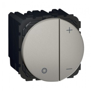 Legrand Arteor Universal dimmer without neutral 400W 2 module Magnesium Round