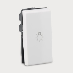 Legrand Myrius Switch 6A 1 way 1 module with Light marking 230V White