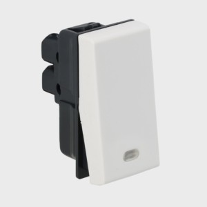Legrand Myrius 6A push button SP with indicator 1 module White