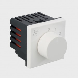 Legrand Myrius Fan step regulator 120W 2 module White