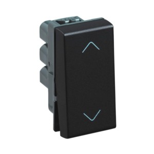 Legrand Myrius Switch 6A 2 way 1 module 230V Black