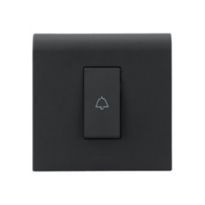 Legrand Myrius 6A bell push 1 module Black