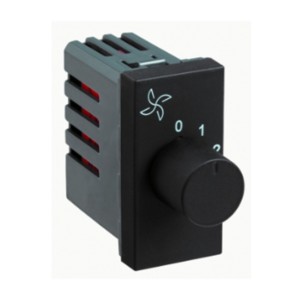 Legrand Myrius Fan step regulator 100W 1 module Black