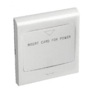 Legrand Myrius 15A key card switch monobloc with new plate 2M White