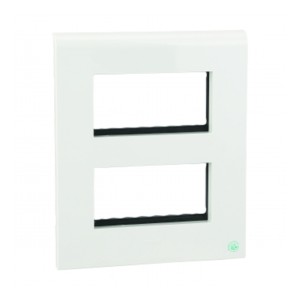 Legrand Myrius 8 module plate + frame 4x2 8 module White