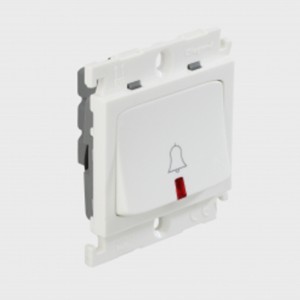 Legrand Mylinc 6A 1 way SP bell push with indicator 2 module