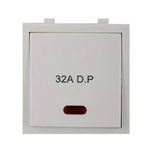 Legrand Lyncus 32A DP Switch with indicator 2 module White