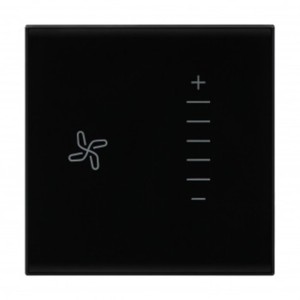 Legrand Lyncus Touch fan regulator 100W 2 module White