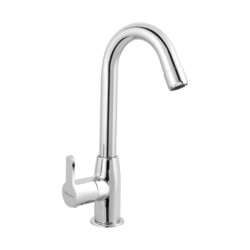 Parryware Claret Swan Neck Pillar Cock Quarter Turn with Ceramic Innerhead