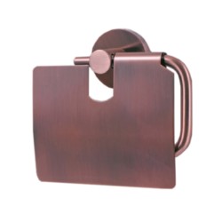 Parryware Toilet Roll Holder with Lid Red Copper