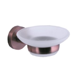 Parryware Soap Holder with glass Red Copper